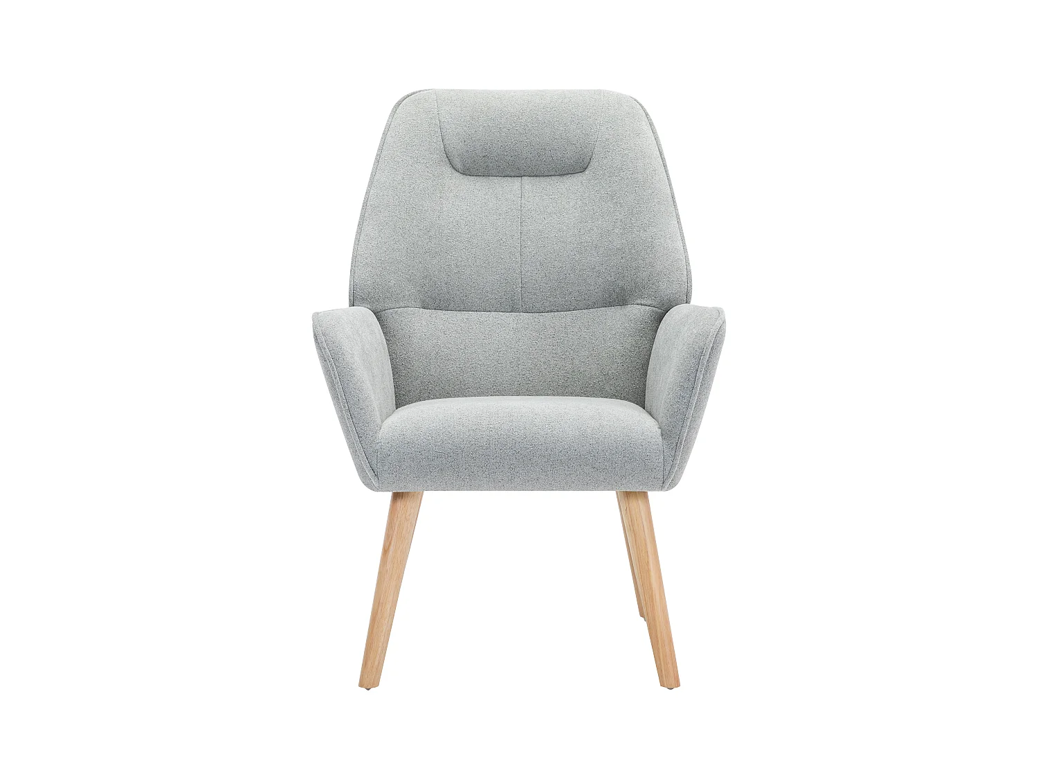 Fauteuil van grijze stof OSIMO