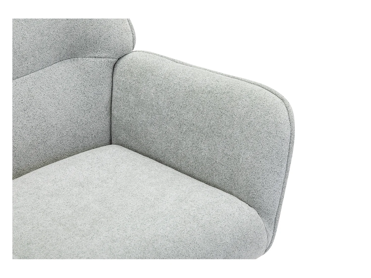 Fauteuil van grijze stof OSIMO