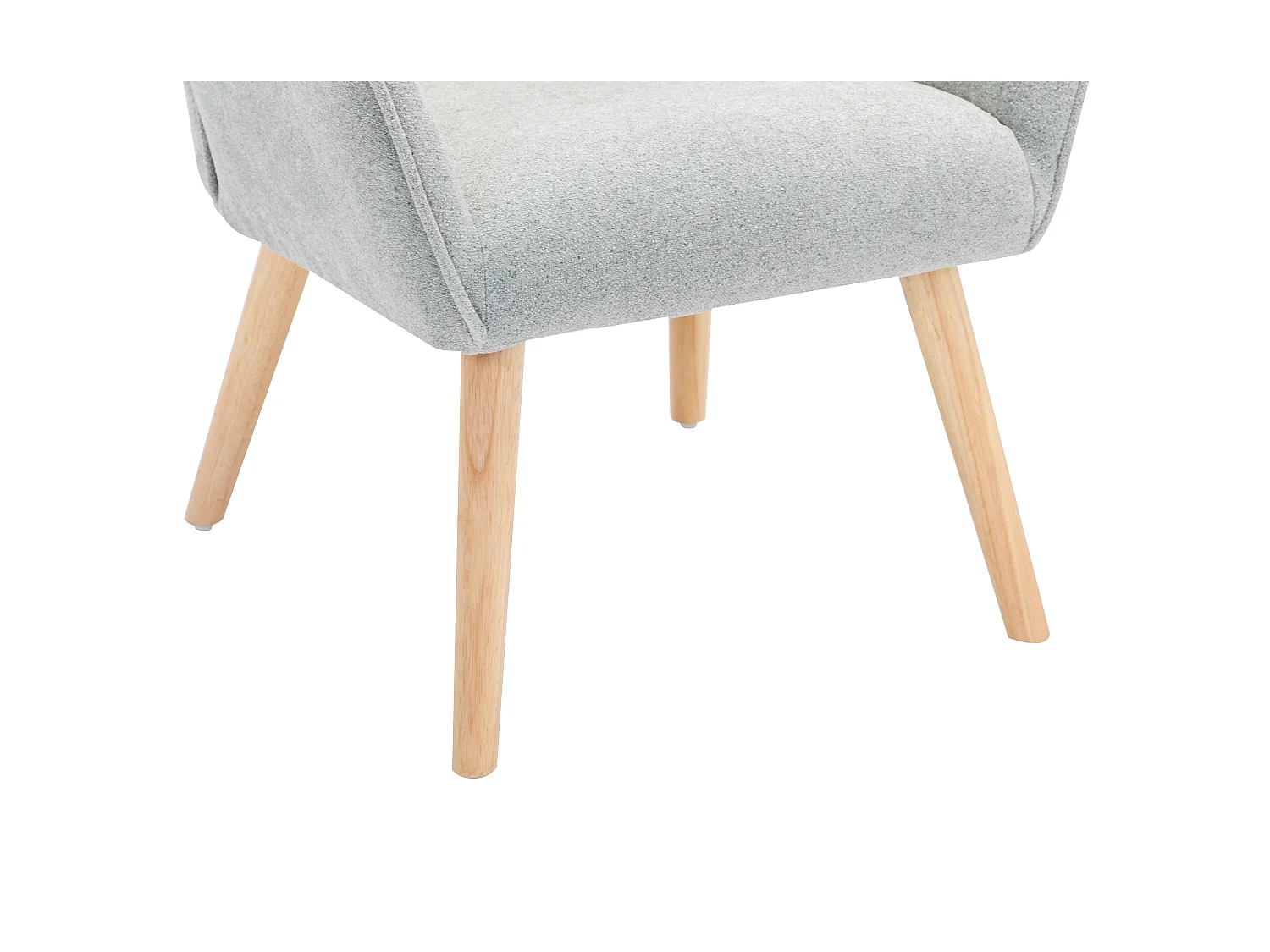 Fauteuil van grijze stof OSIMO