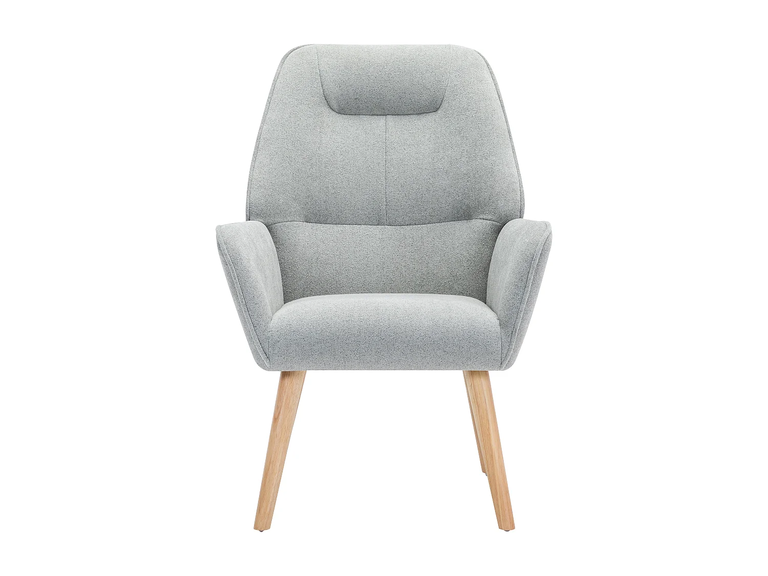 Fauteuil en tissu gris OSIMO