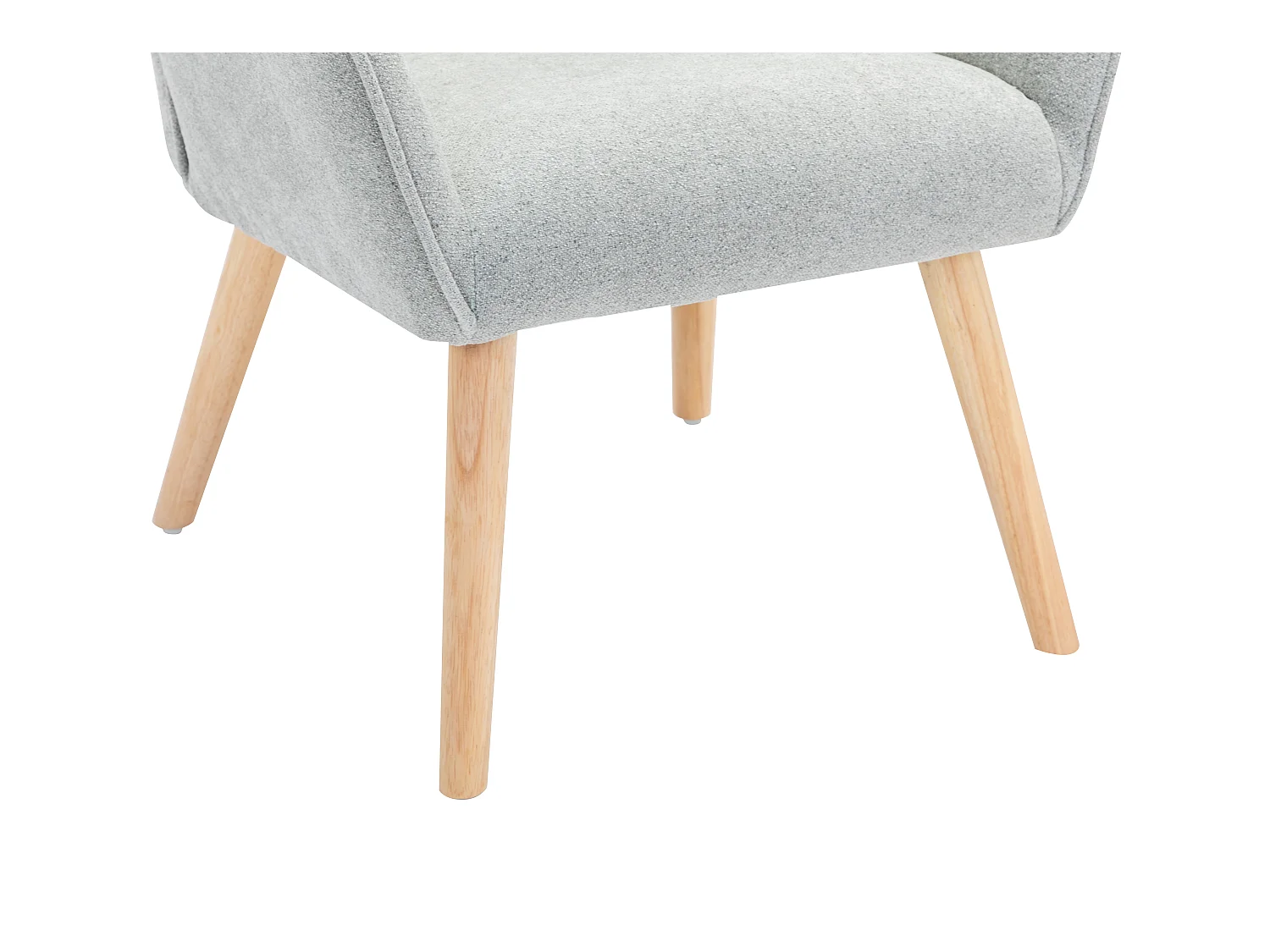 Fauteuil en tissu gris OSIMO