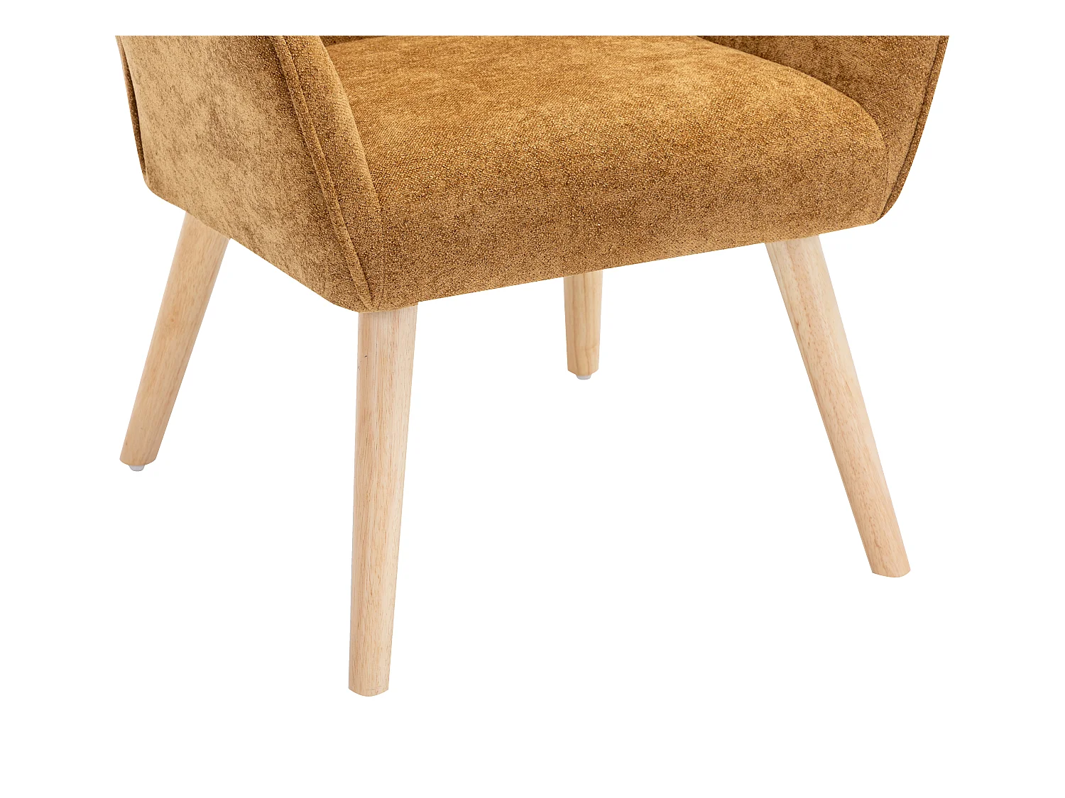 Fotel tapicerowany camelowy - OSIMO