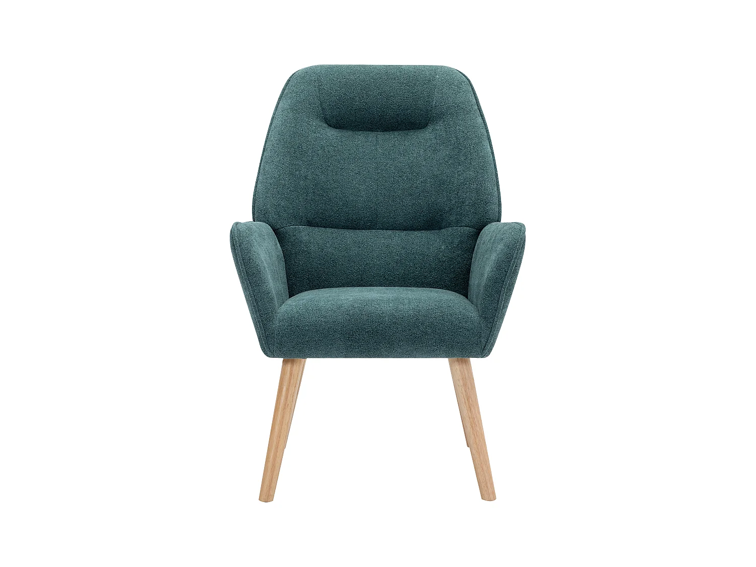 Sillón de tela azul pato OSIMO