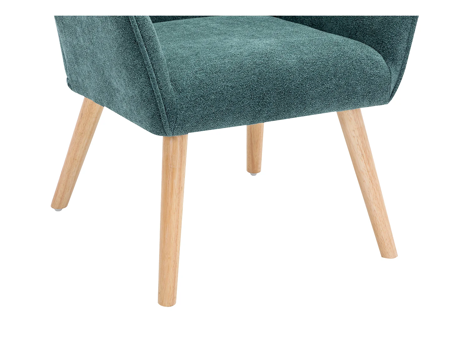 Sillón de tela azul pato OSIMO