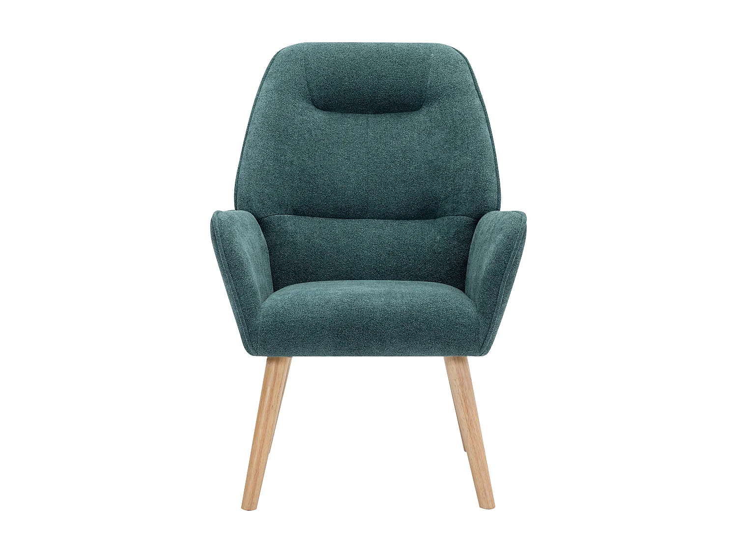 Fotel tapicerowany w morskim błękicie - OSIMO