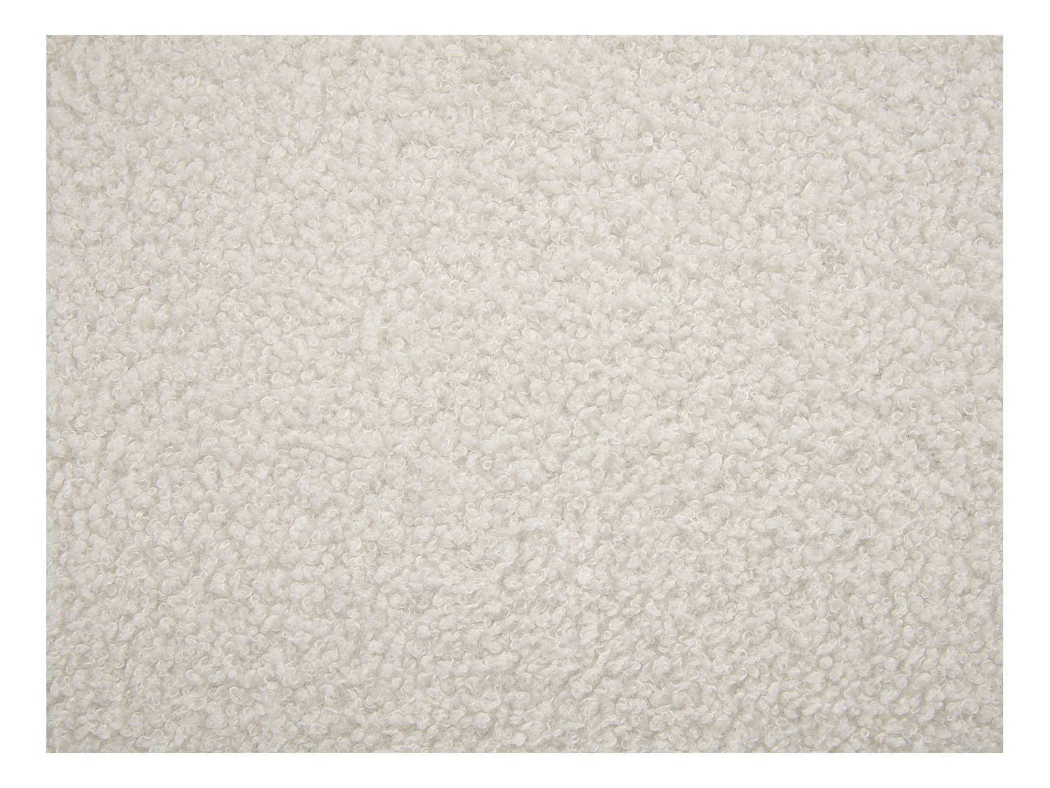 Hvid bouclette stofbetrækning OSSANA