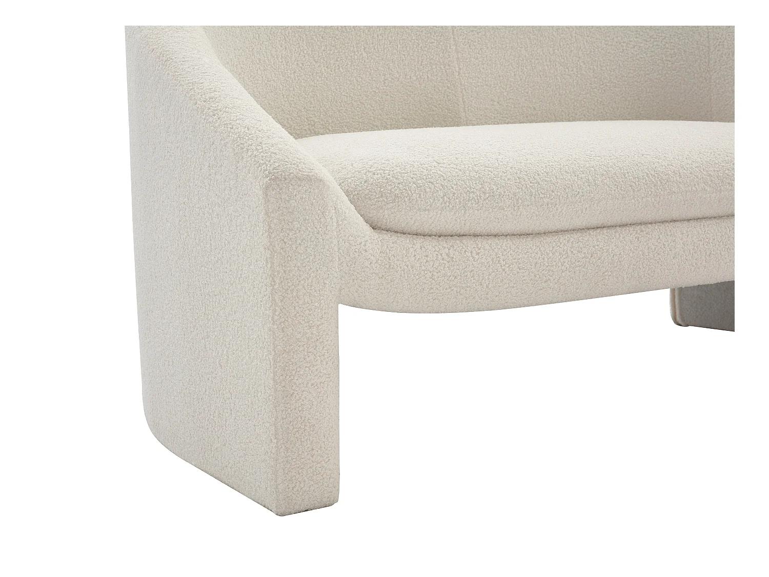 Tosetters benkete i hvit slyng-stoff OSSANA