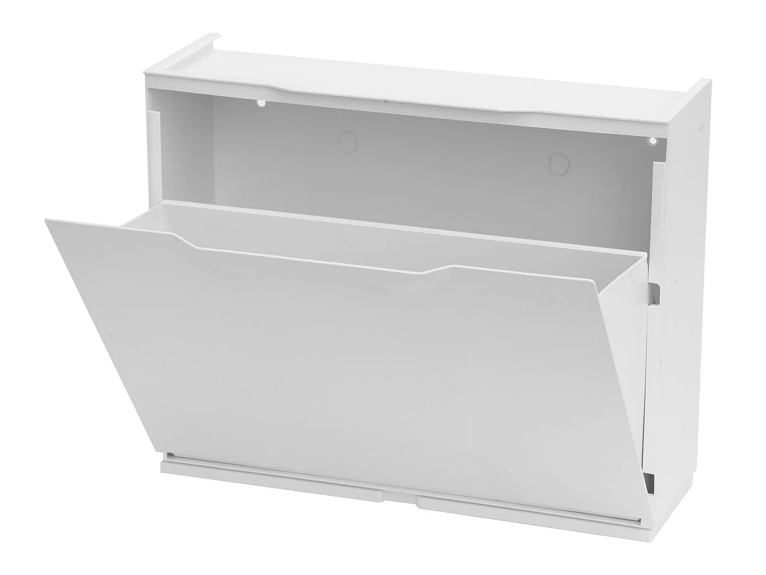 Étagère À Chaussures En Polypropylène De Couleur Blanche, 40,1x51x17,3