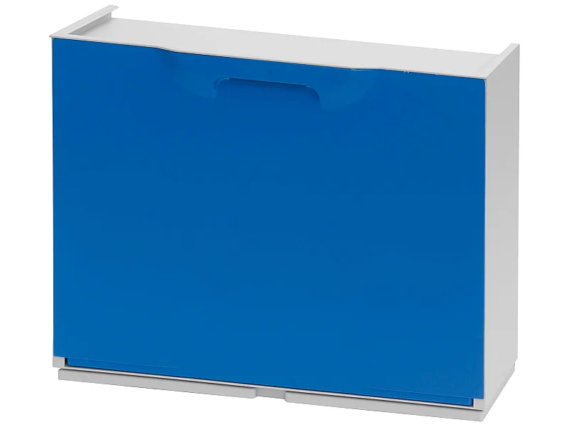 Étagère À Chaussures En Polypropylène De Couleur Bleue, 40,1x51x17,3