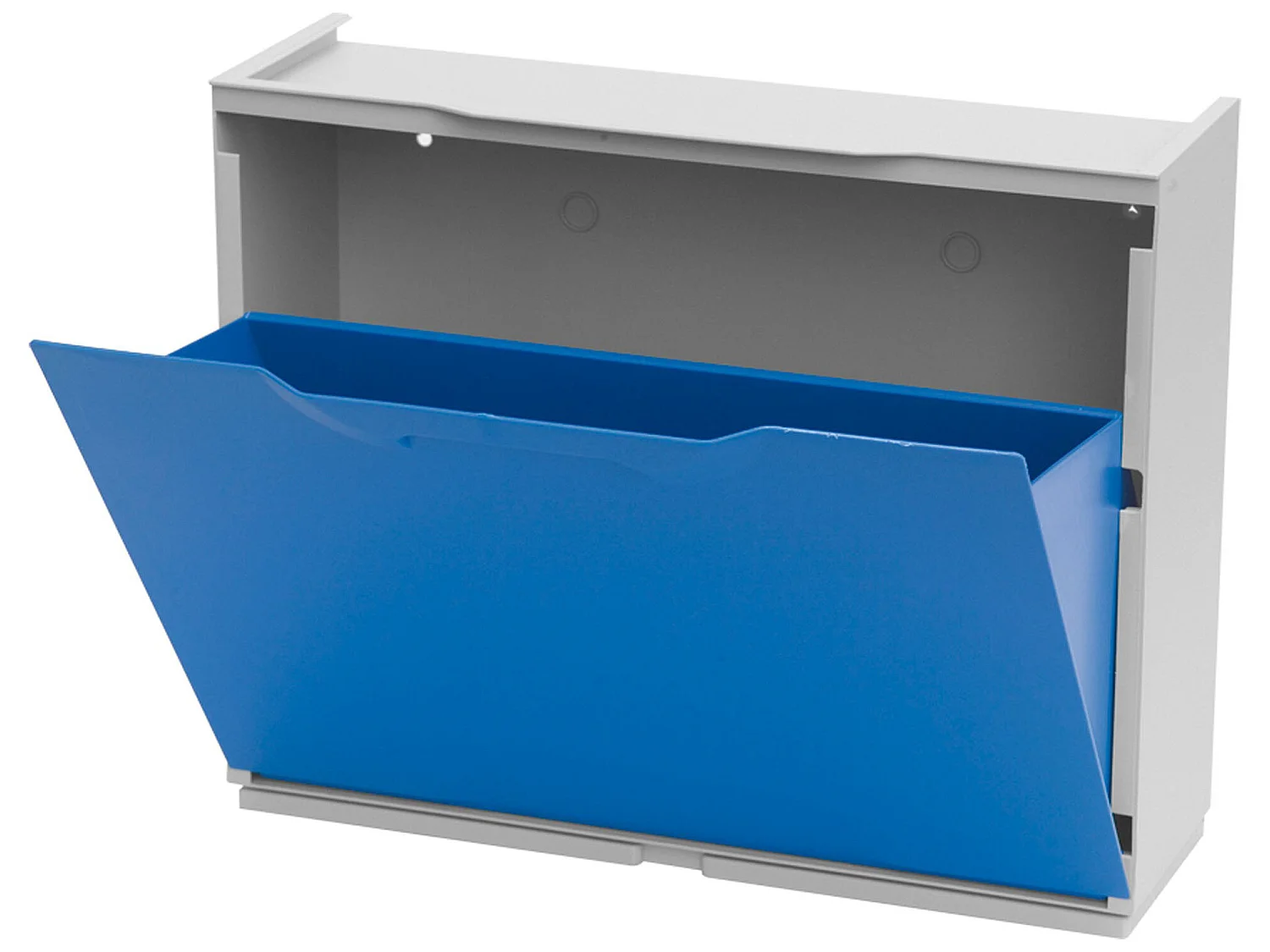 Étagère À Chaussures En Polypropylène De Couleur Bleue, 40,1x51x17,3