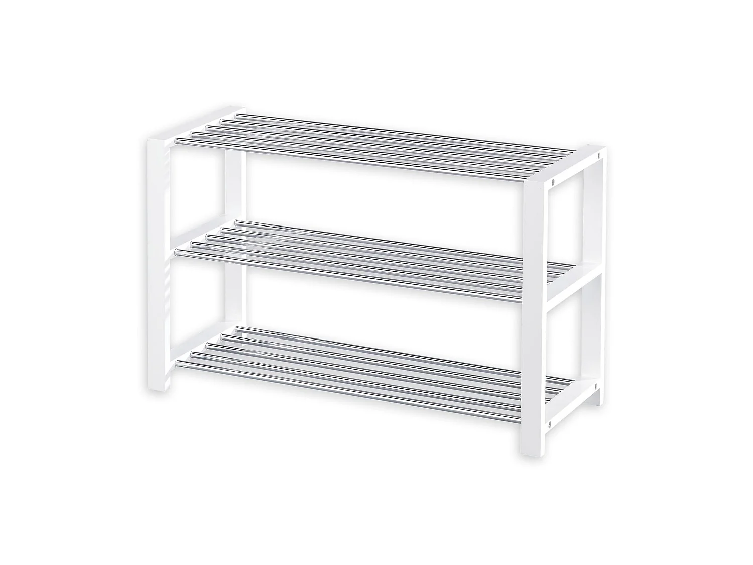 Etagère à chaussures ARINA 3 tablettes blanc