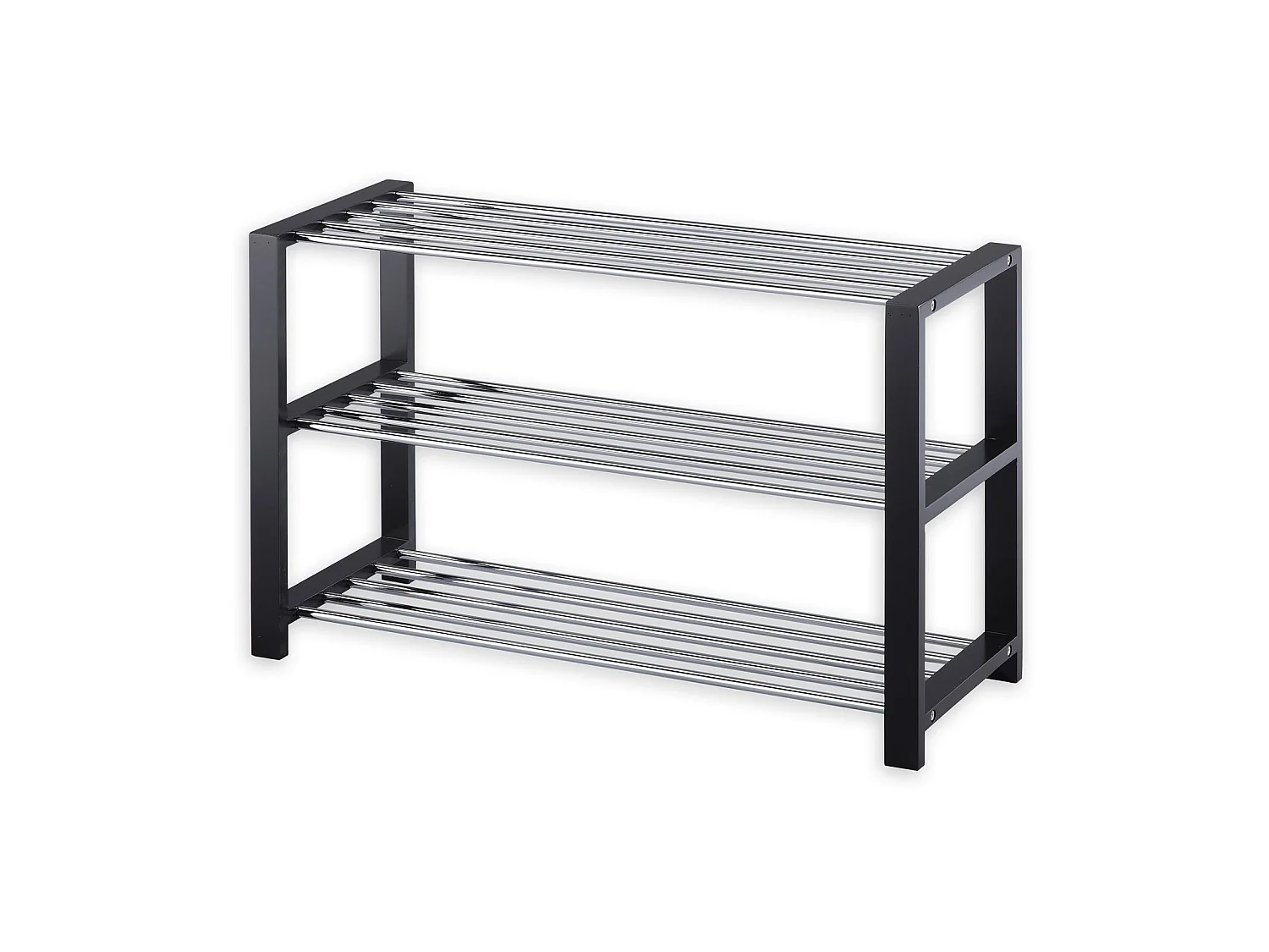 Etagère à chaussures ARINA 3 tablettes noir