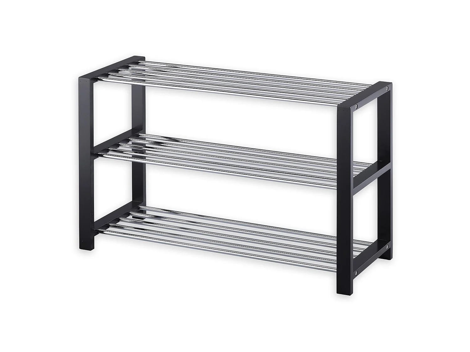 Etagère à chaussures ARINA 3 tablettes noir