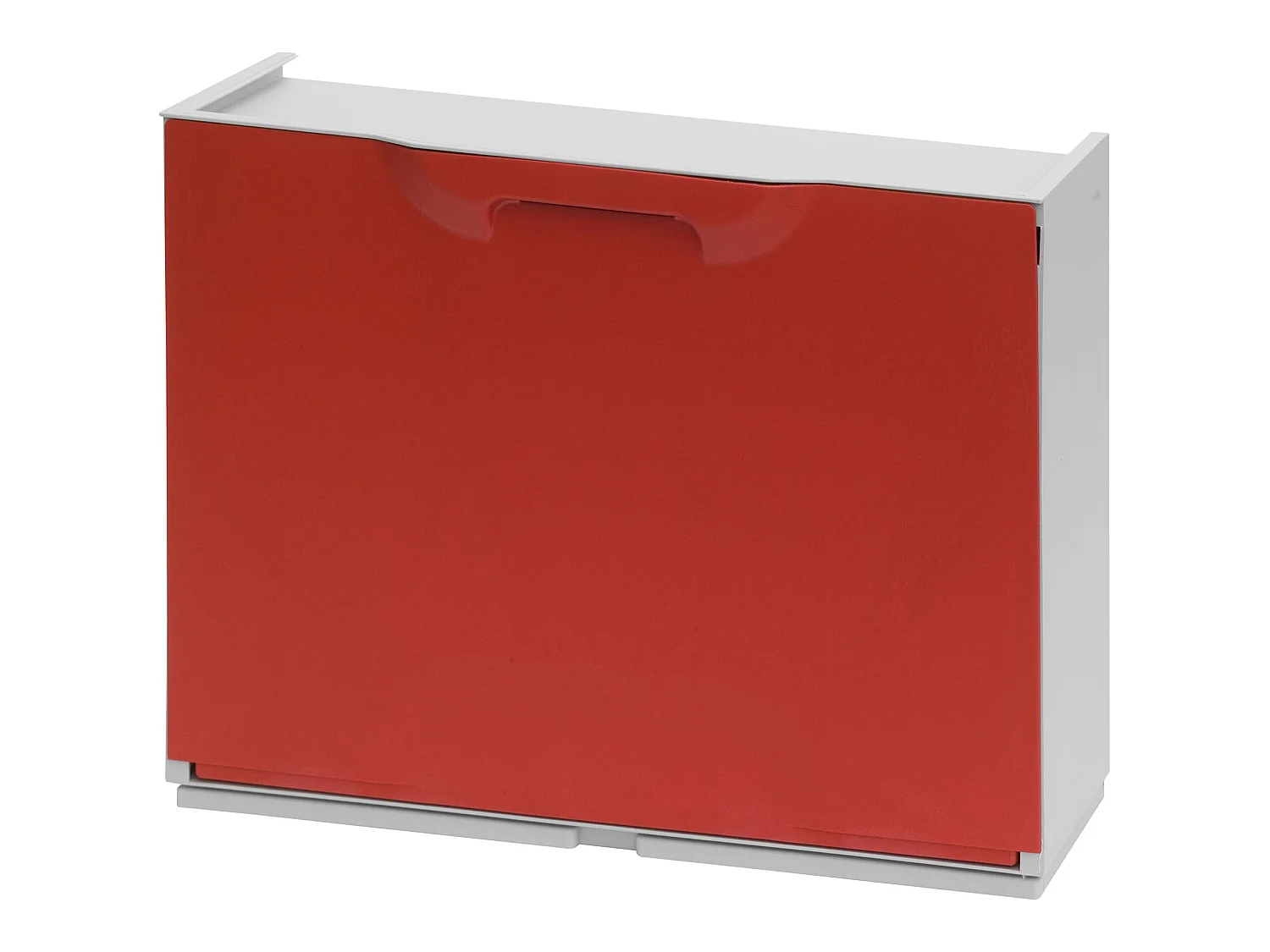 Lot De 2 Étagères À Chaussures En Polypropylène Couleur Rouge, 50x36x36