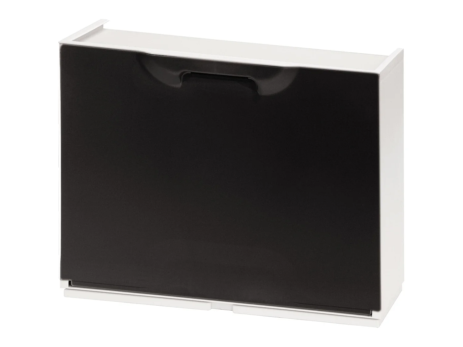 Étagère À Chaussures En Polypropylène De Couleur Noire, 40,1x51x17,3