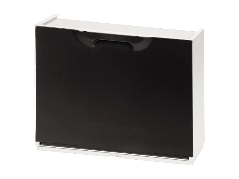 Étagère À Chaussures En Polypropylène De Couleur Noire, 40,1x51x17,3