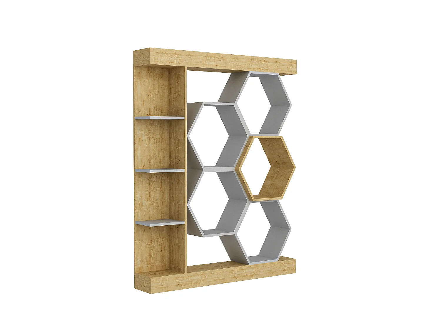 Étagère Pour Livres 100%  Panneaux De Particules Couleur Blanc Chêne 140x29,6x177,4
