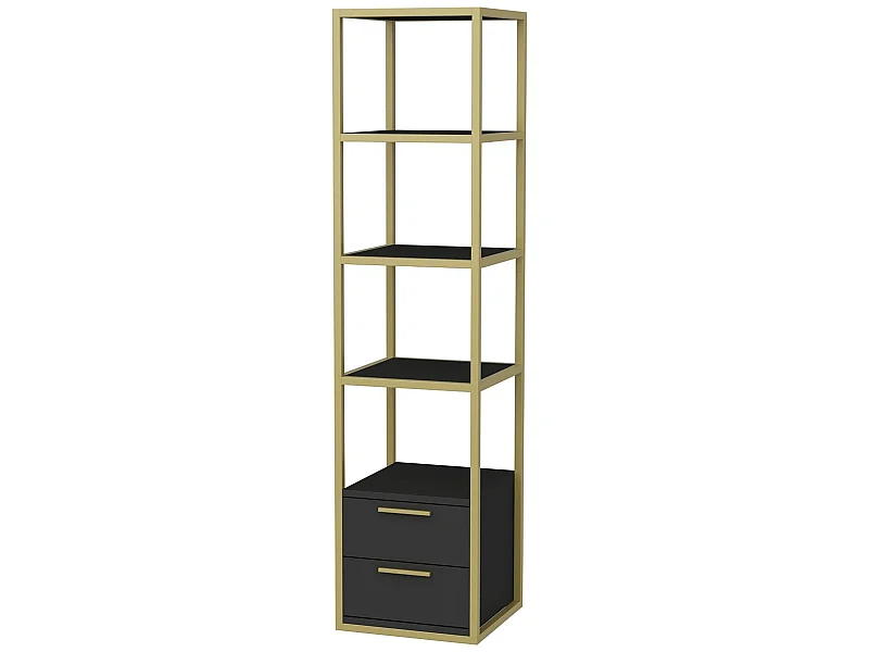 Étagère Pour Livres 100%  Panneaux De Particules Couleur Oro Anthracite 39x39x160