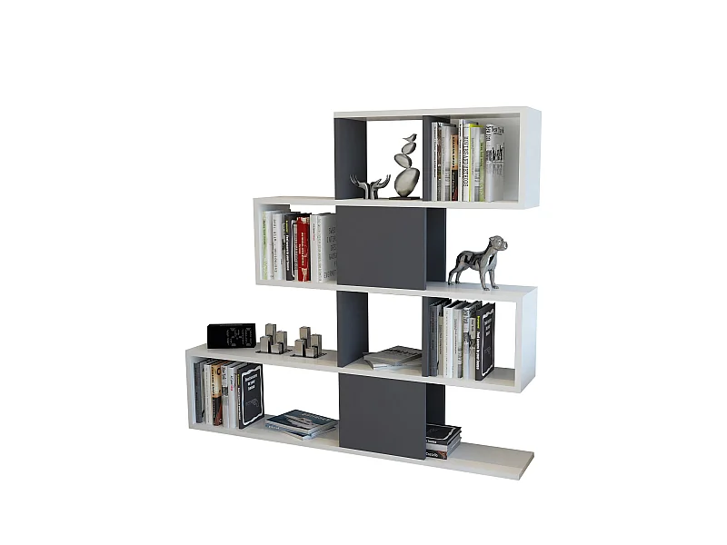 Étagère Pour Livres 100%  Panneaux De Particules Couleur Blanc. 120x19,5x109