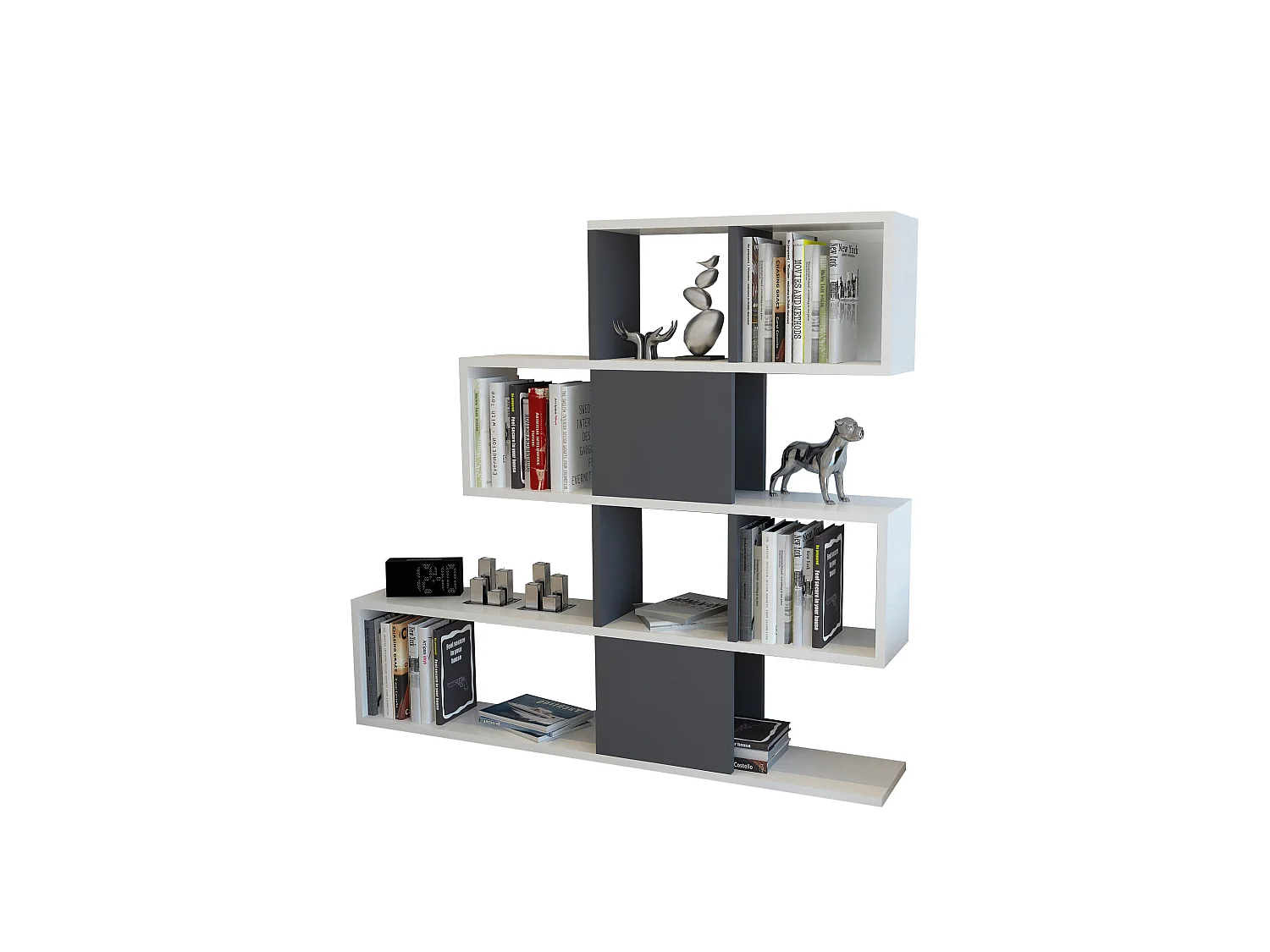 Étagère Pour Livres 100%  Panneaux De Particules Couleur Blanc. 120x19,5x109