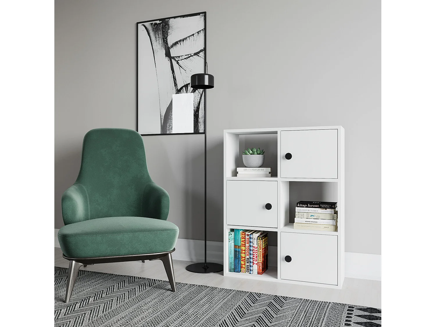 Étagère Pour Livres 100%  Panneaux De Particules Couleur Blanc 72x25x93