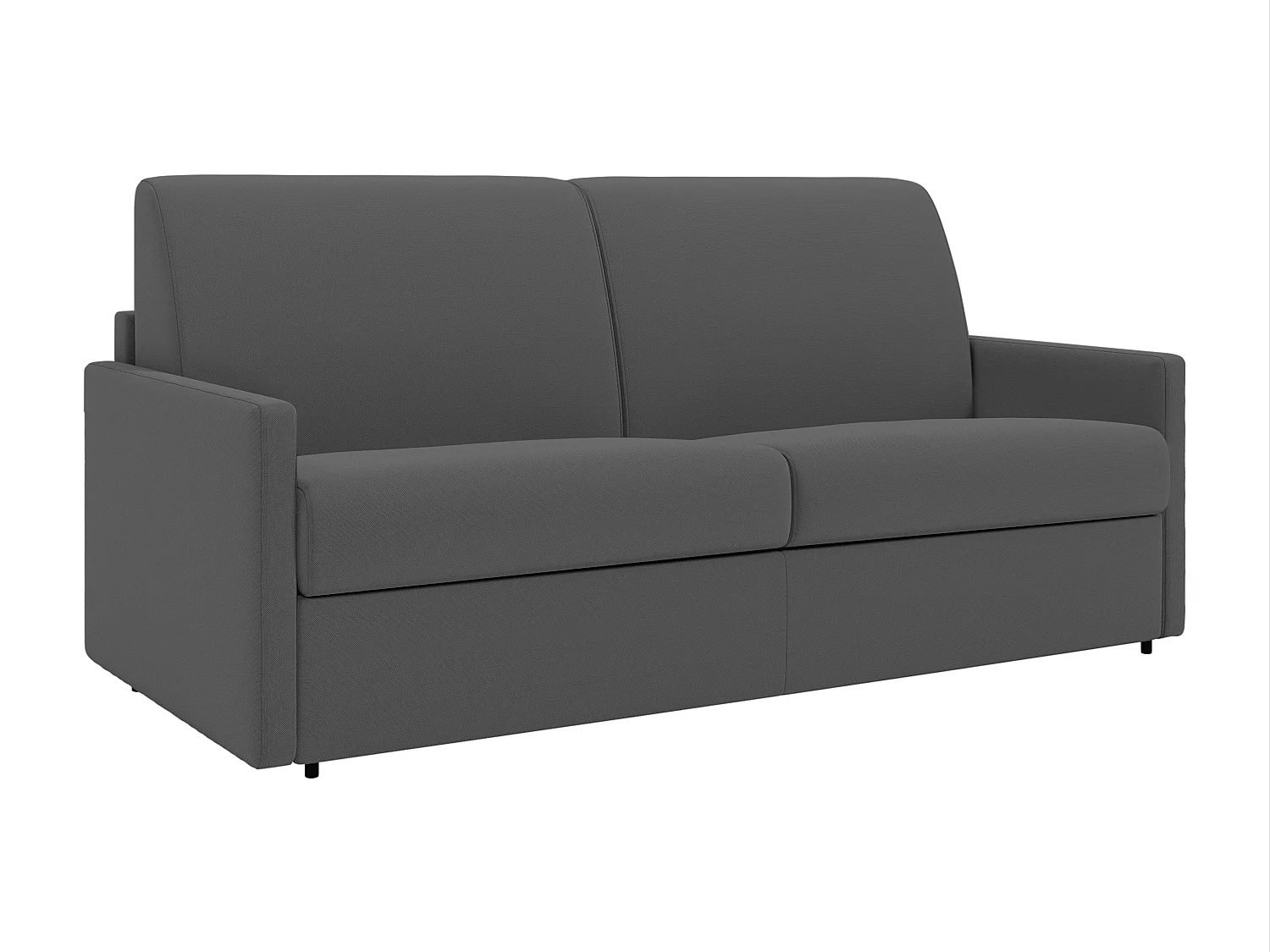 Divano letto 3 posti express Larghezza Materasso 140 cm Spessore 14 cm in Tessuto Antracite - - CALIFE