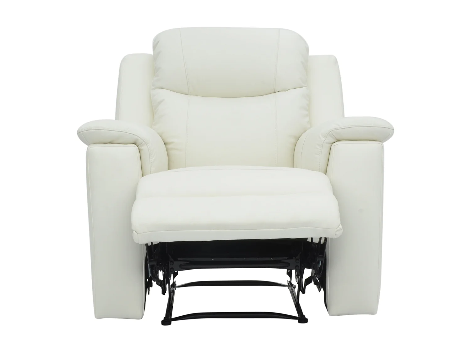 Canapés 3 places 2 places et un fauteuil relax EVASION en cuir - Blanc ivoire