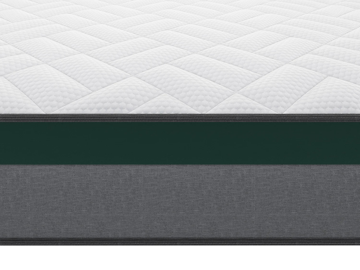 Ensemble 90 x 200 cm cadre à lattes + matelas ressorts ensachés ép.22cm - PRESTIGE de YSMÉE