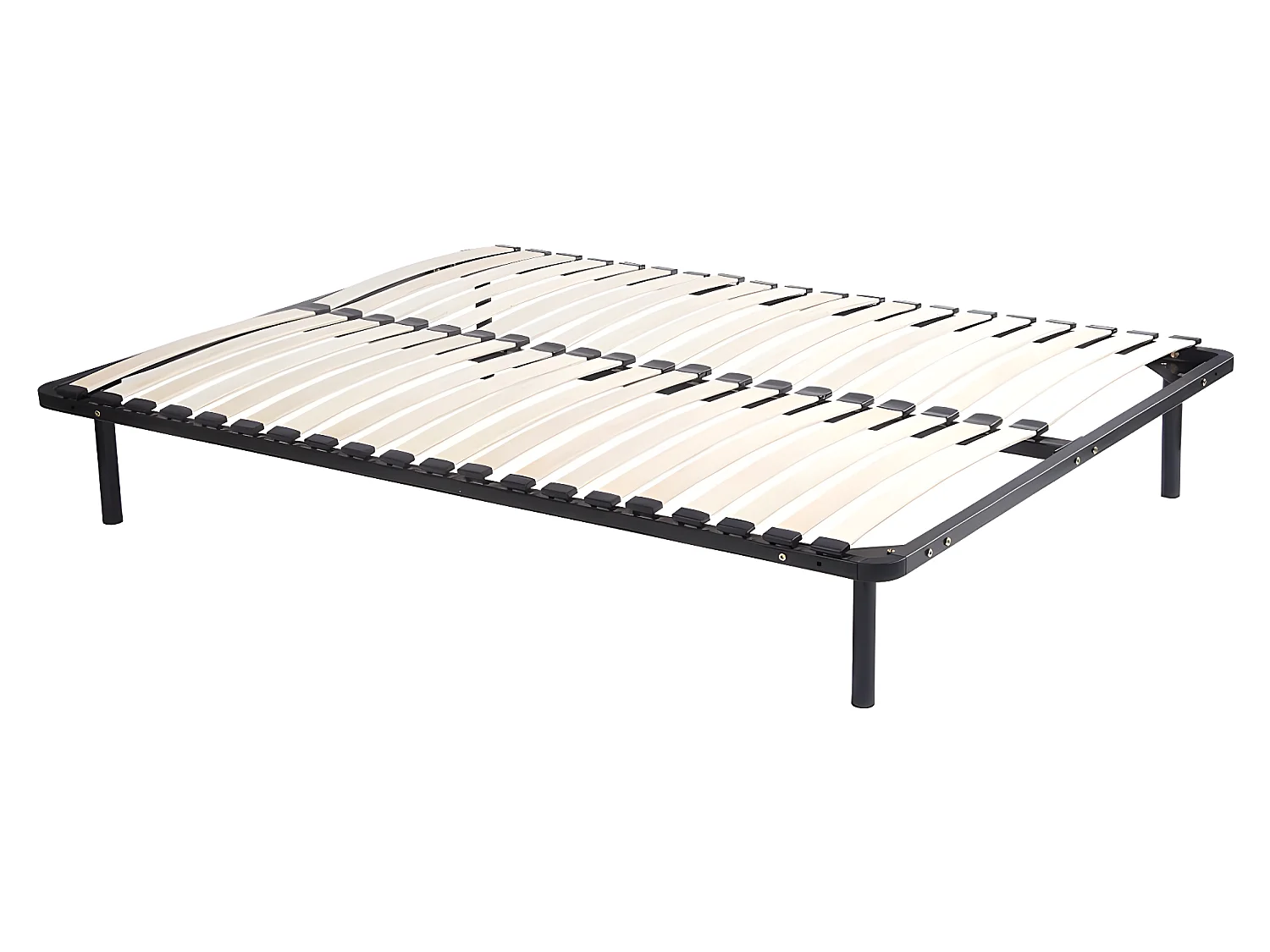 Ensemble 140 x 190 cm cadre à lattes + matelas ressorts ensachés ép.22cm - PRESTIGE de YSMÉE