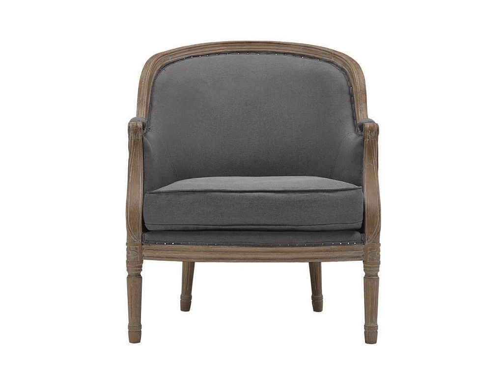 Sillón de lino ALIENOR - Gris