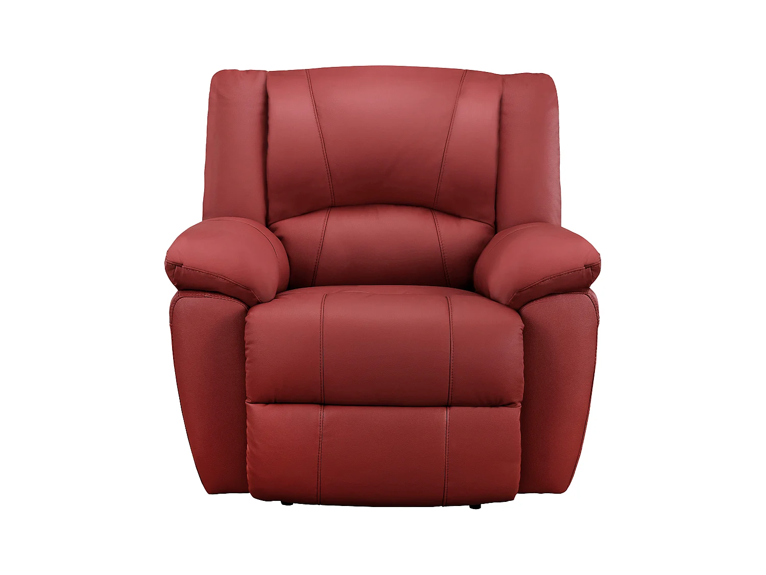 Relaxsessel Fernsehsessel - Leder - Rot - AROMA