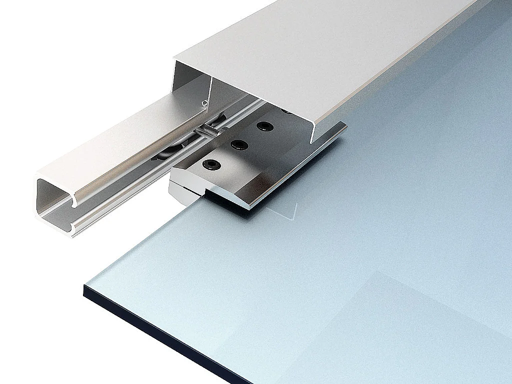 Schiebetür mit Laufschienensystem - 205 x 83 cm - Sicherheitsglas - HEIDI