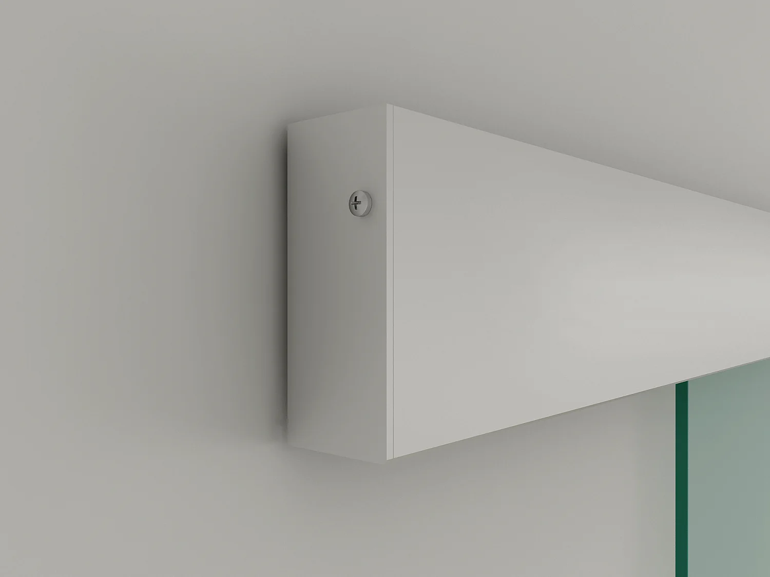 Schiebetür mit Laufschienensystem - 205 x 83 cm - Sicherheitsglas - HEIDI