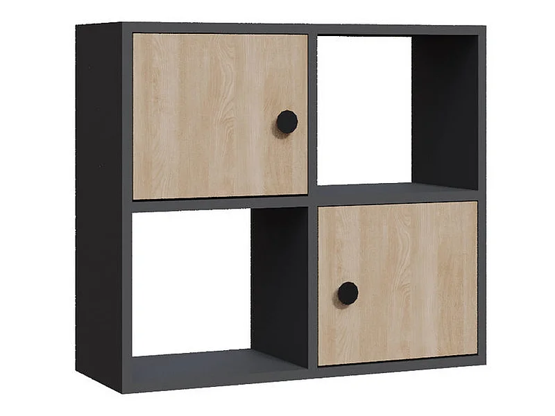 Étagère Pour Livres 100%  Panneaux De Particules Couleur Anthracite Chêne. 72x25x62,6