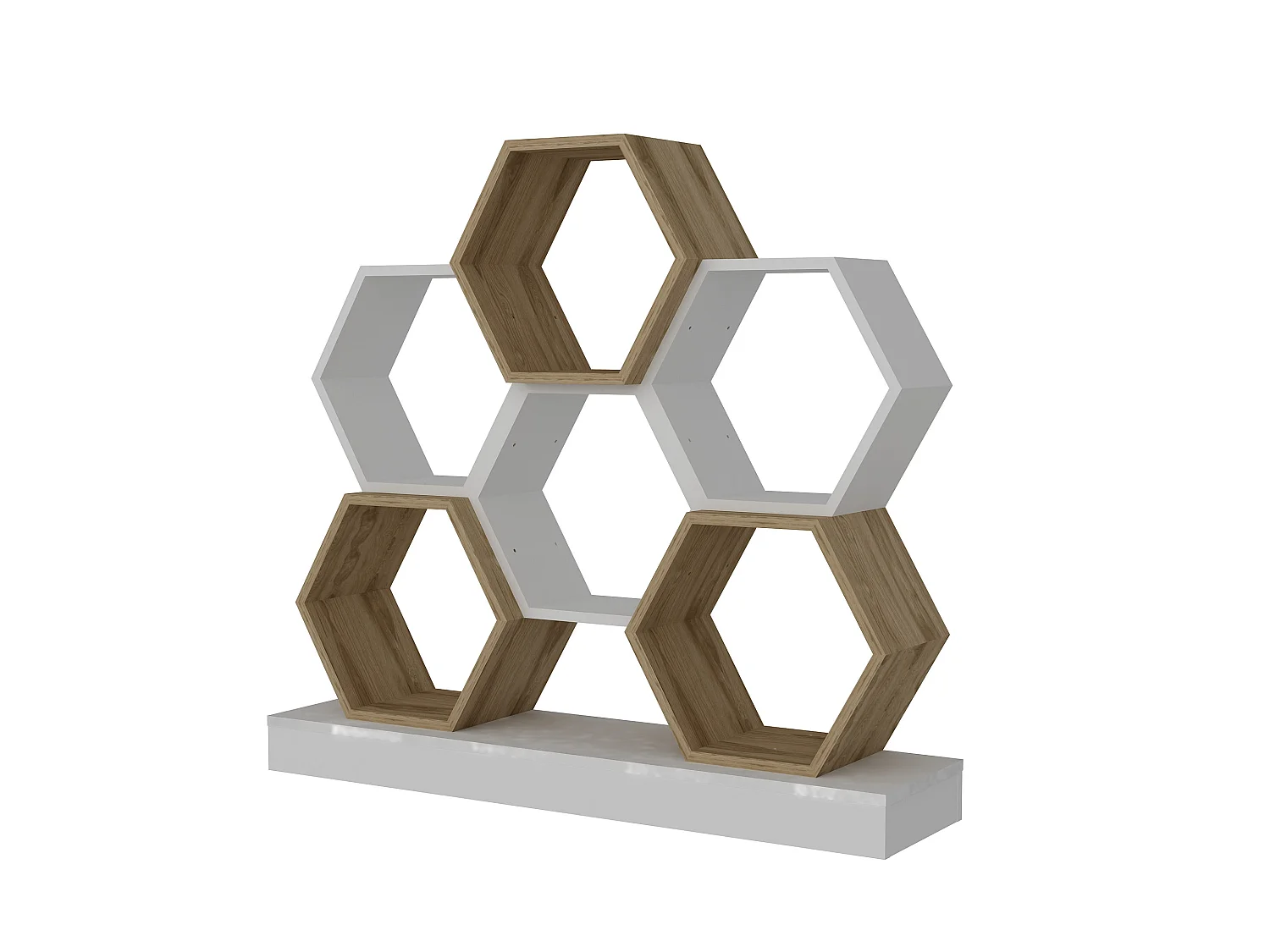 Étagère Pour Livres 100%  Panneaux De Particules Couleur Blanc Chêne 120x29,5x109