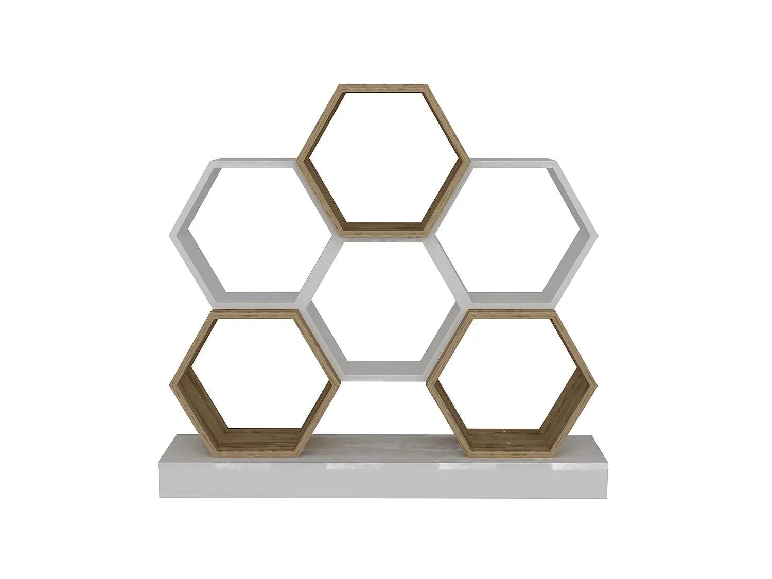 Étagère Pour Livres 100%  Panneaux De Particules Couleur Blanc Chêne 120x29,5x109