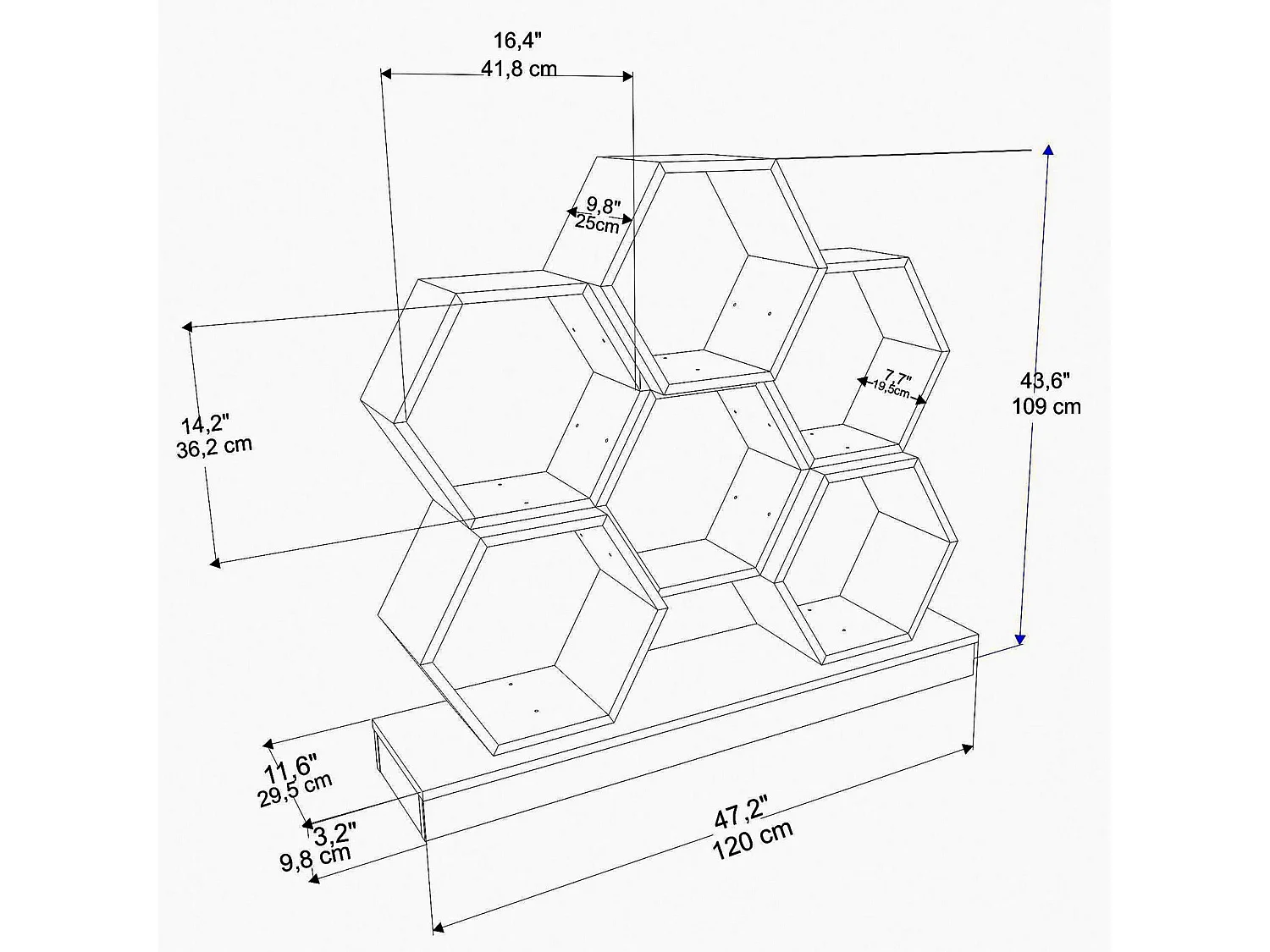 Étagère Pour Livres 100%  Panneaux De Particules Couleur Blanc Chêne 120x29,5x109