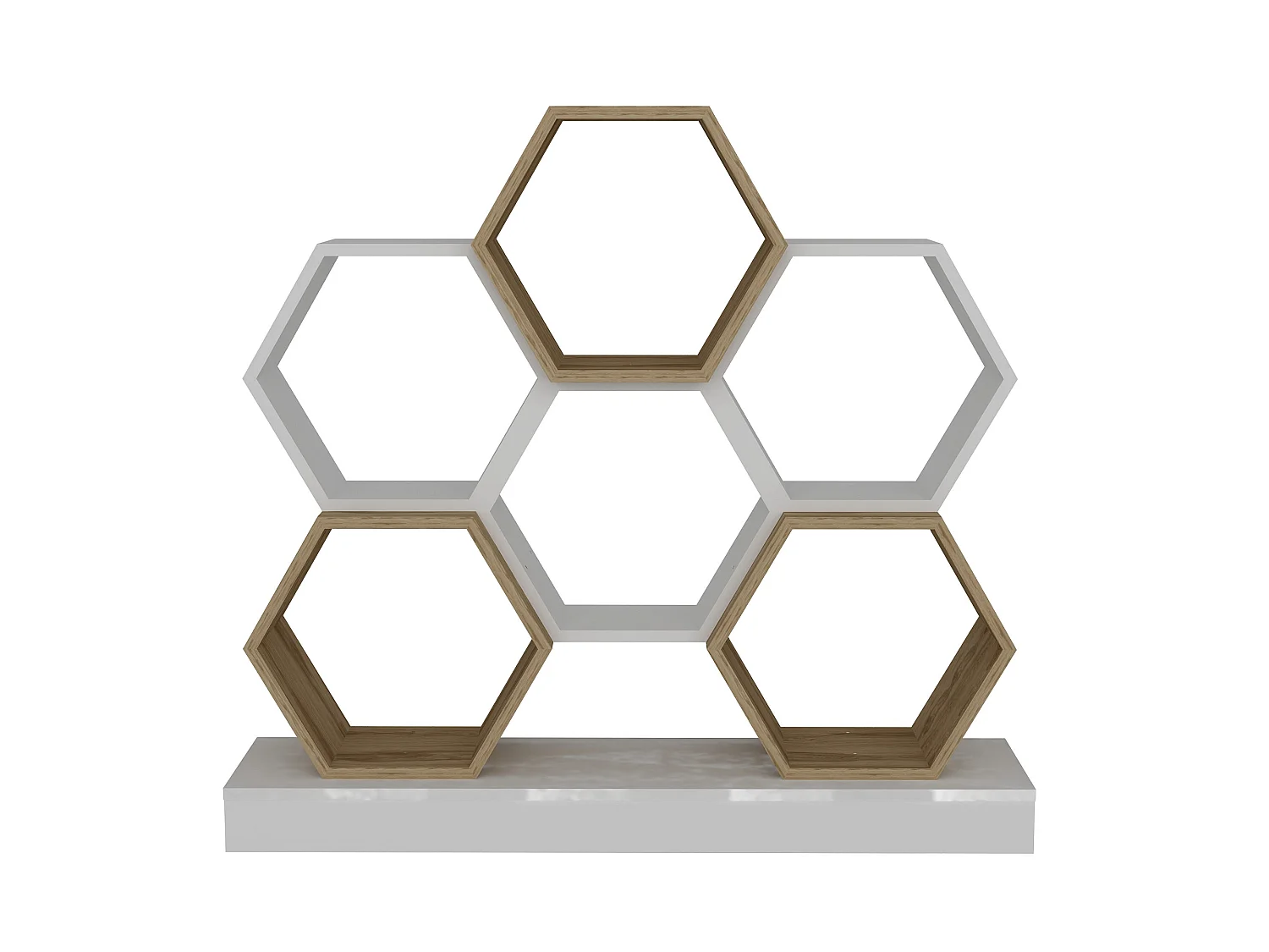 Étagère Pour Livres 100%  Panneaux De Particules Couleur Blanc Chêne 120x29,5x109