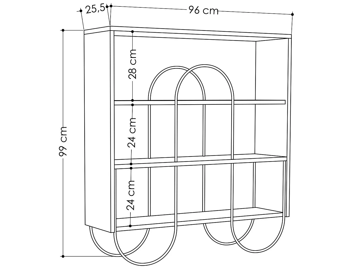 Meubles En Chêne Avec 100% Panneaux De Particules Plaqués En Mélamine. 96x99x25,5cm