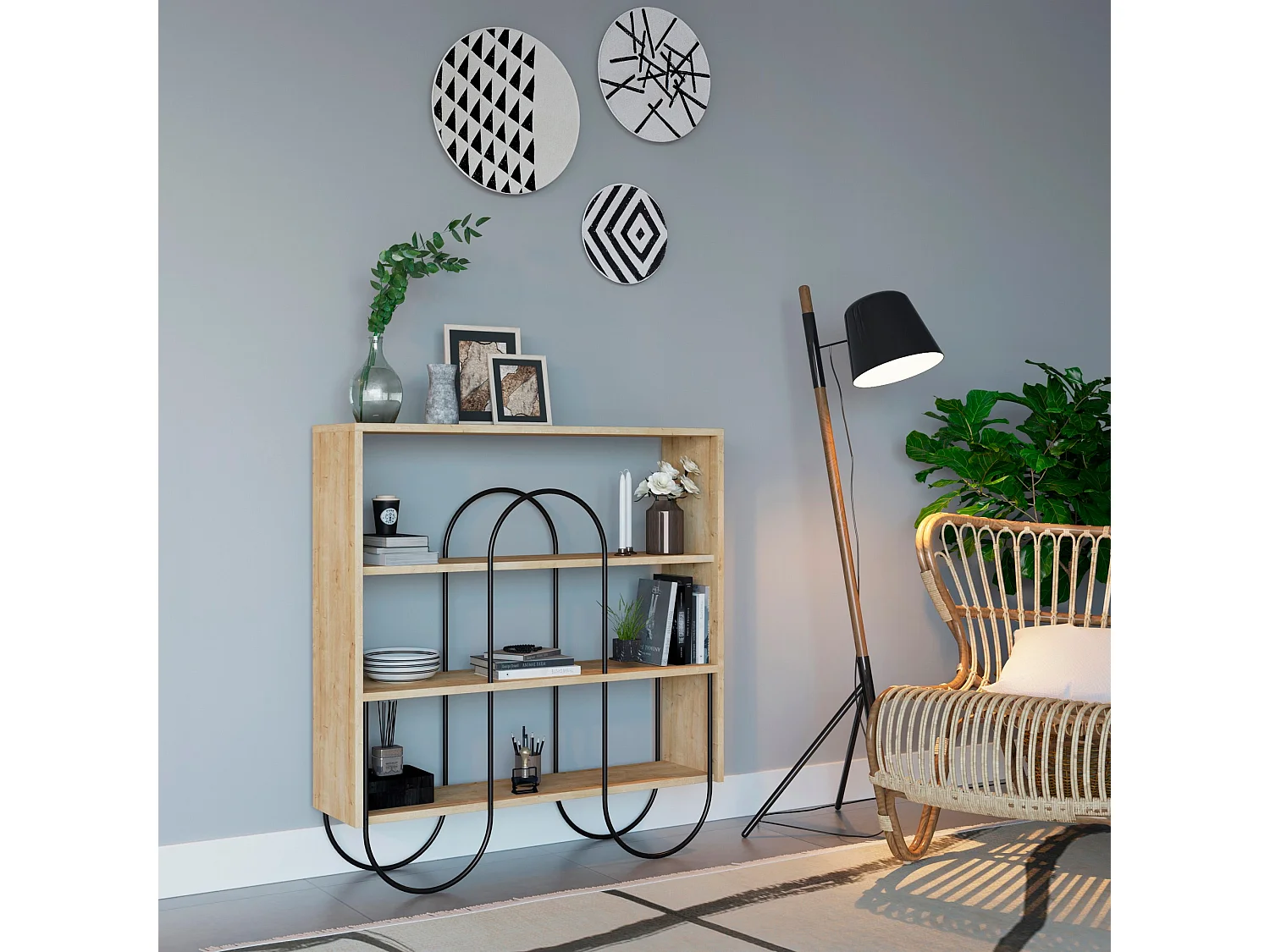 Meubles En Chêne Avec 100% Panneaux De Particules Plaqués En Mélamine. 96x99x25,5cm