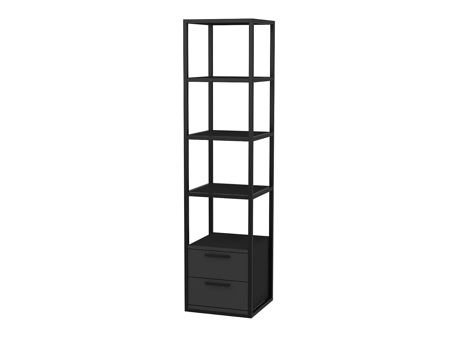 Étagère Pour Livres 100%  Panneaux De Particules Couleur Noir  Anthracite 39x39x160