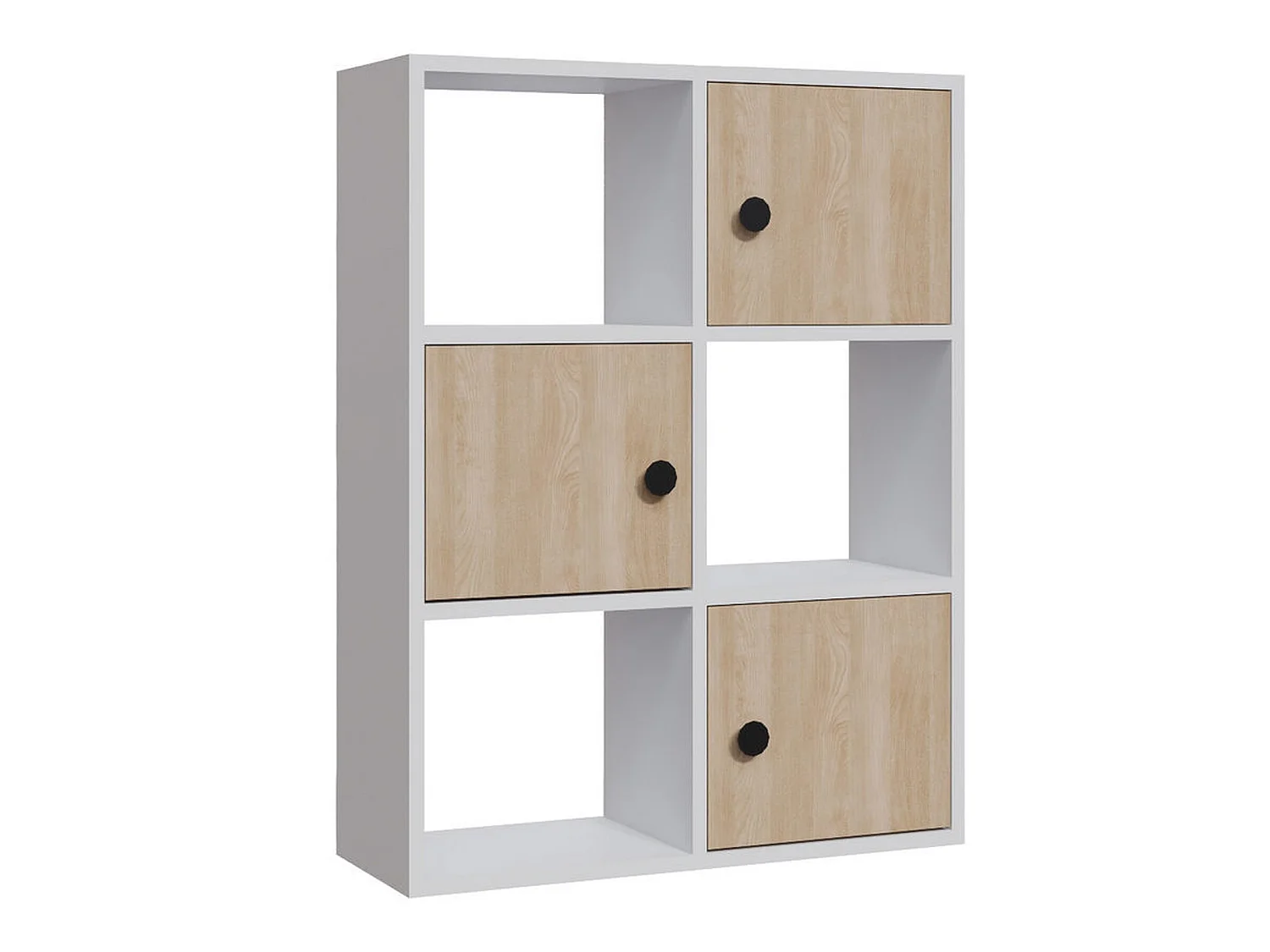 Étagère Pour Livres 100%  Panneaux De Particules Couleur Blanc Chêne. 72x25x93