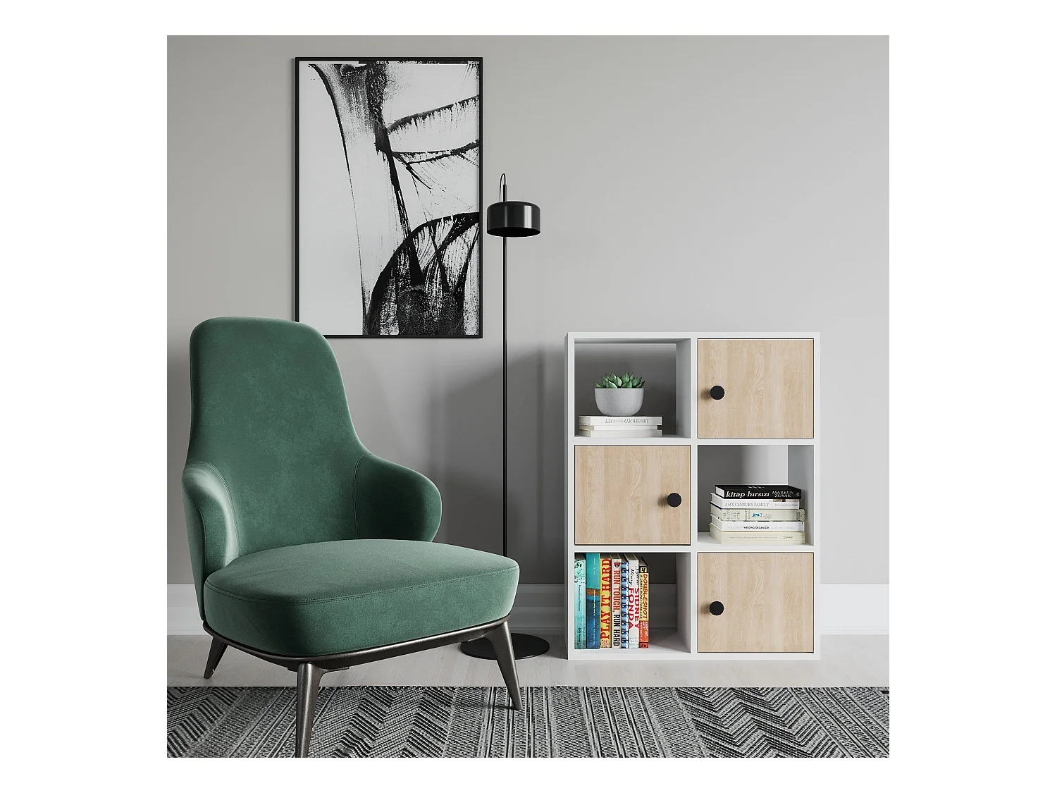 Étagère Pour Livres 100%  Panneaux De Particules Couleur Blanc Chêne. 72x25x93