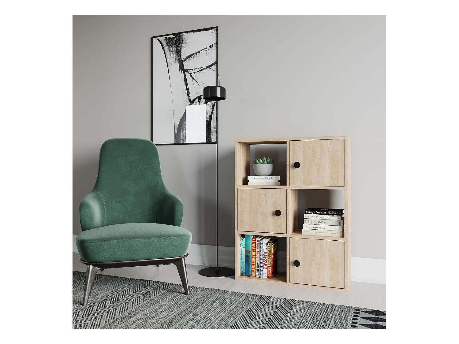 Étagère Pour Livres 100%  Panneaux De Particules Couleur Chêne. 72x25x93