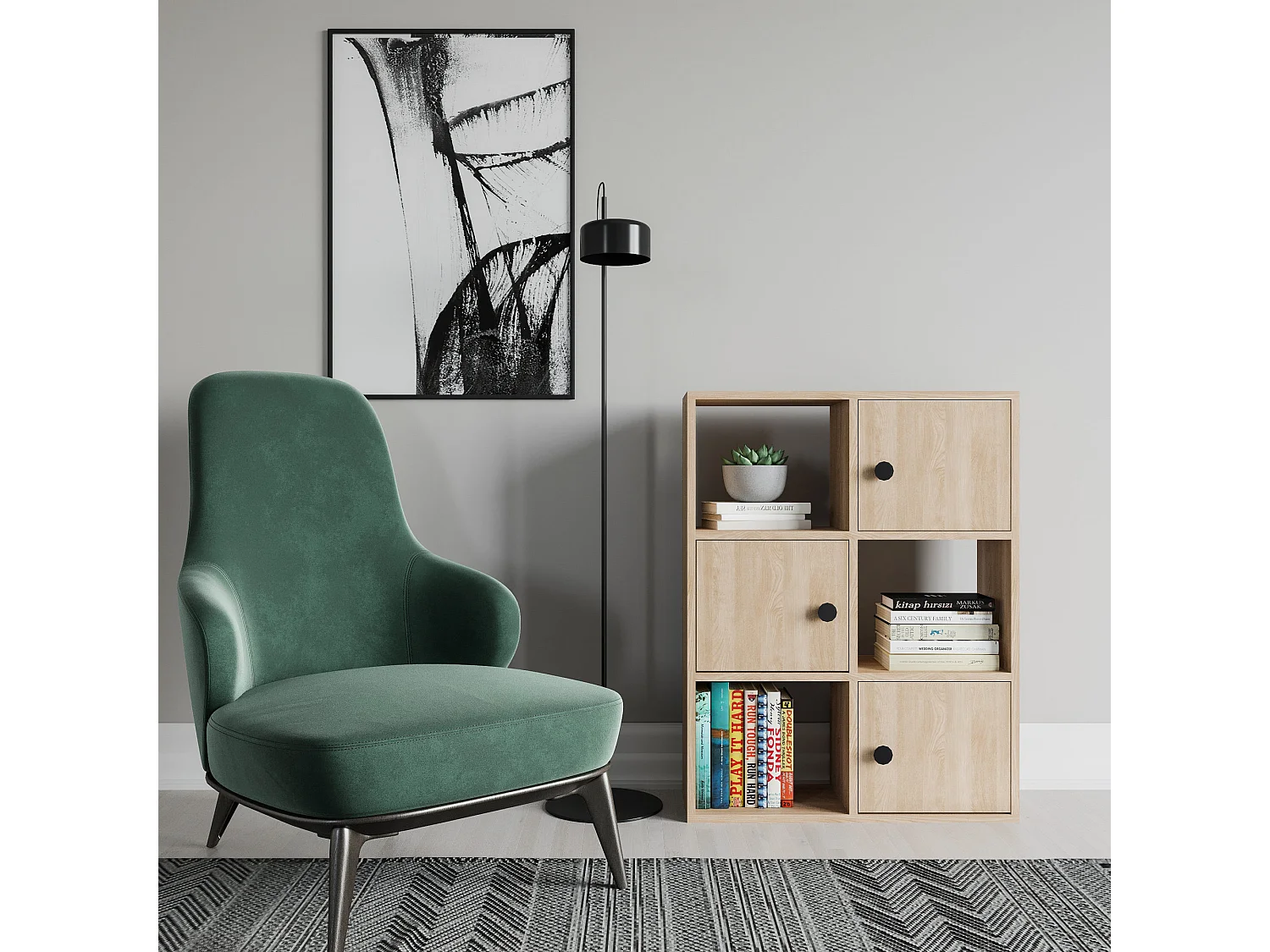 Étagère Pour Livres 100%  Panneaux De Particules Couleur Chêne. 72x25x93