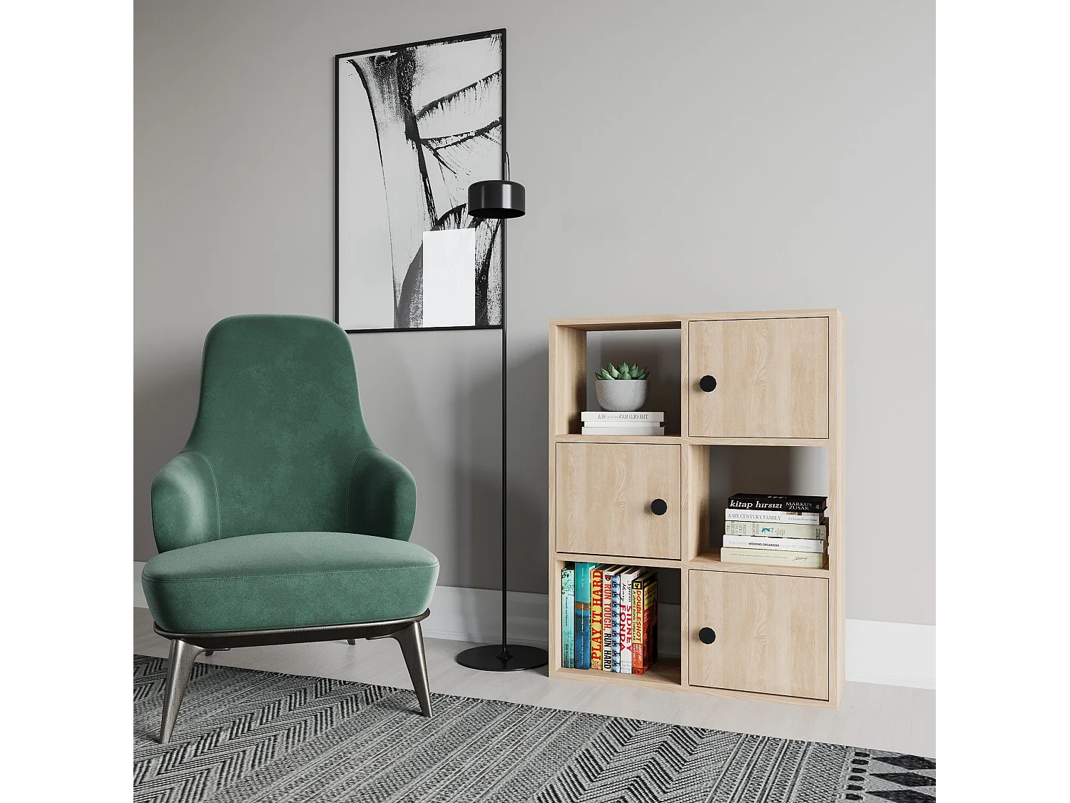 Étagère Pour Livres 100%  Panneaux De Particules Couleur Chêne. 72x25x93