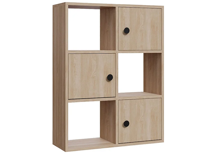 Étagère Pour Livres 100%  Panneaux De Particules Couleur Chêne. 72x25x93