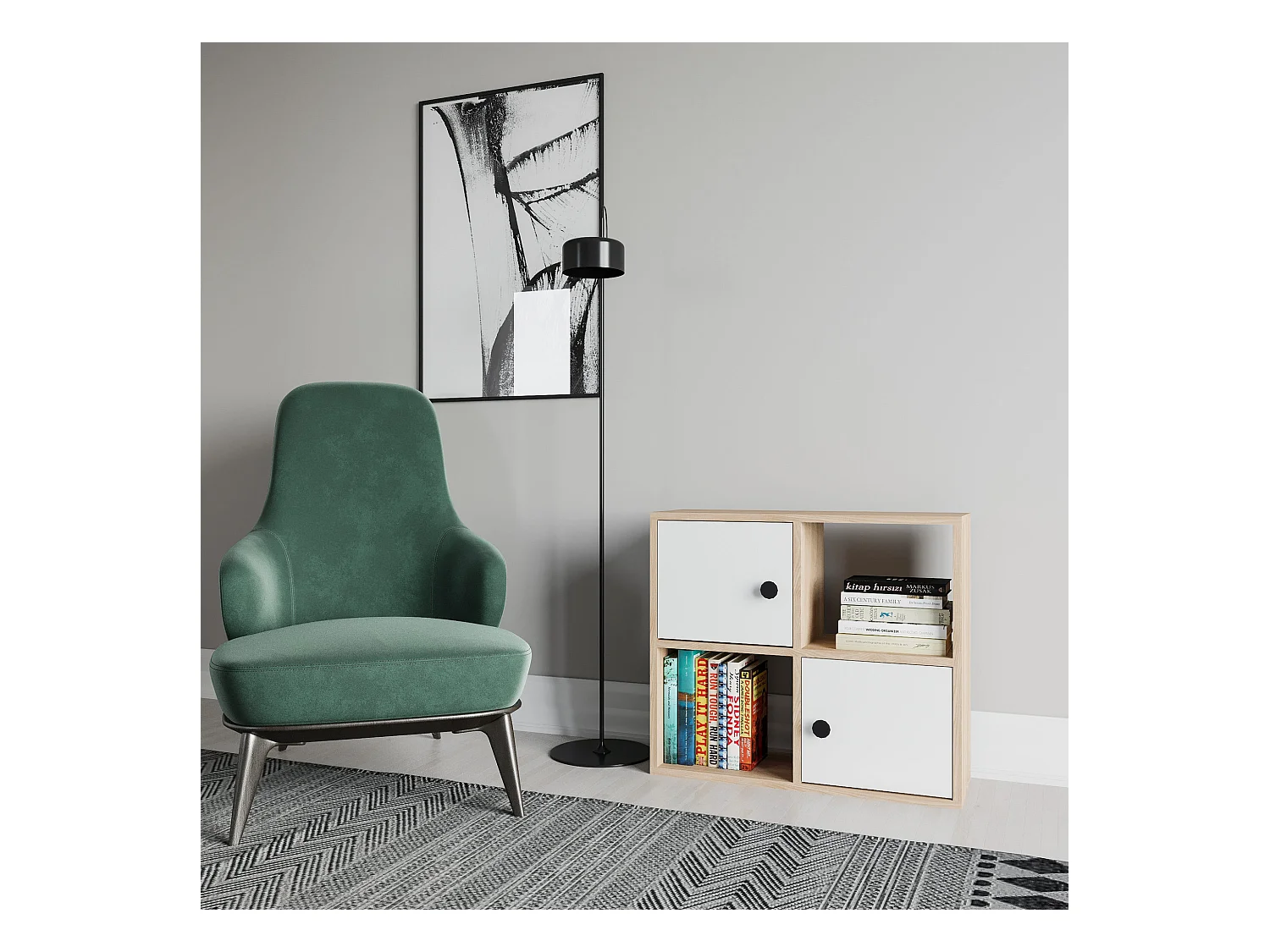 Étagère Pour Livres 100%  Panneaux De Particules Couleur Chêne Blanc. 72x25x62,6