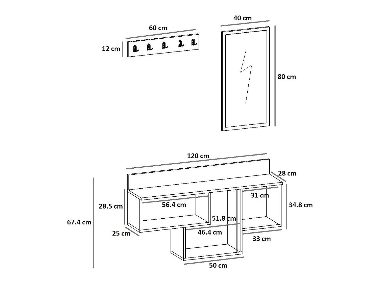 Meuble Bandeau En Marbre Doré Avec Panneaux De Particules 100% Mélaminés. 120x67,4x28
