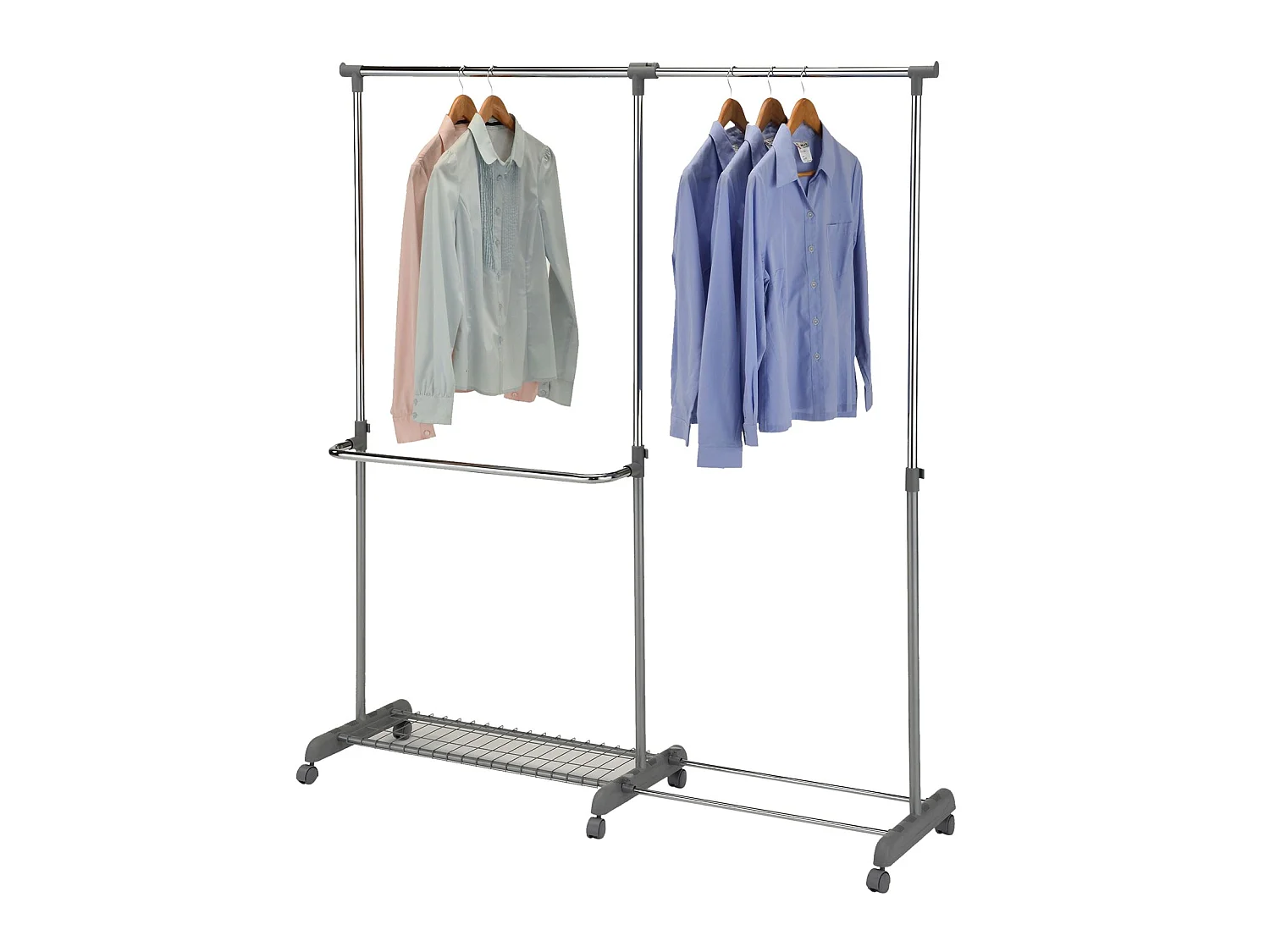 Portant à roulettes MERAN réglable